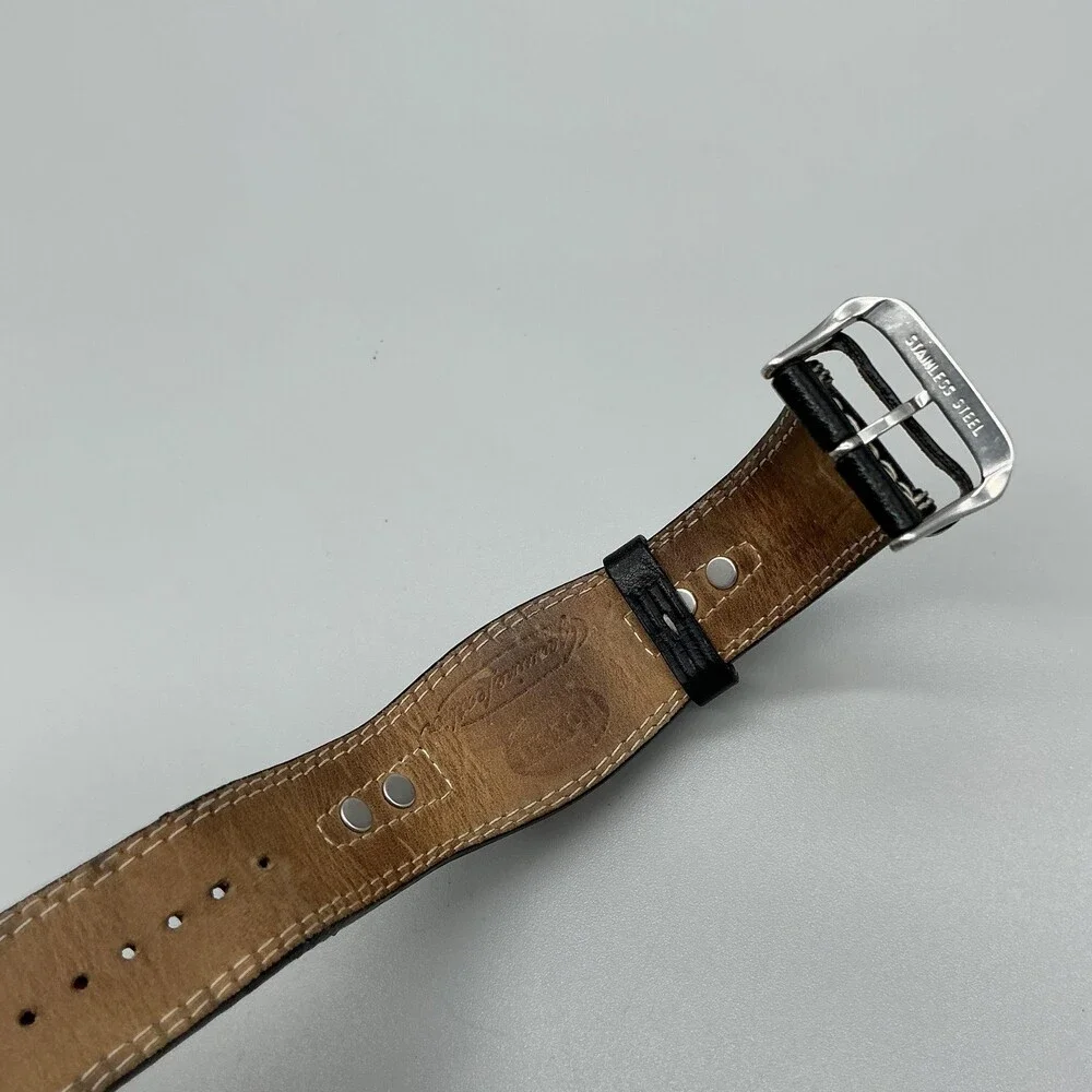 Fossil Big Tic Womens Watch 26mm Star Animation ES-8674 Leather New Battery
